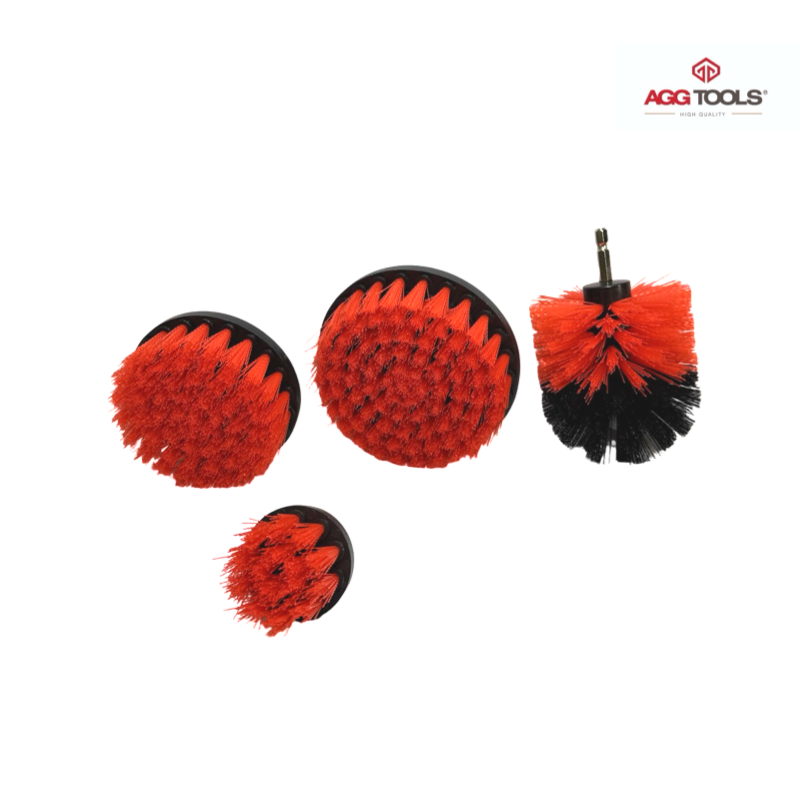 CEPILLO PARA TALADRO JUEGO 4PZAS