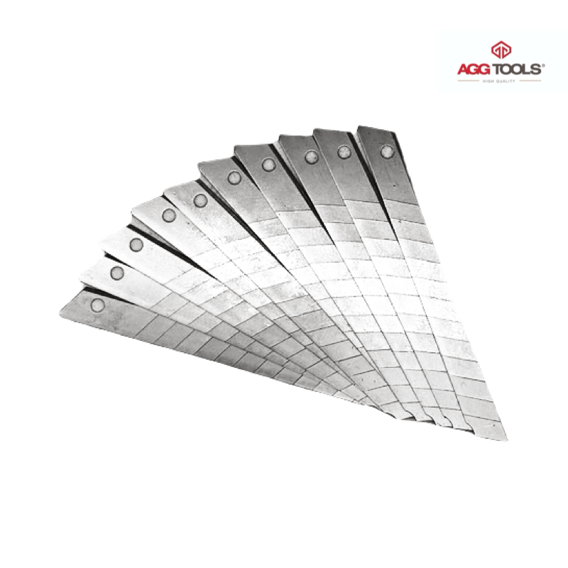 NAVAJA REPUESTO CUTTER 9MM JUGO 10PZAS